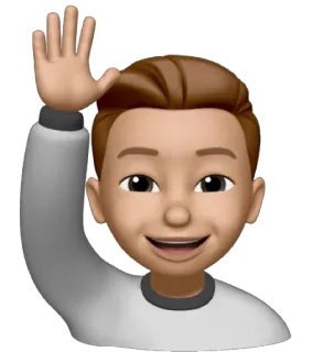 🙋‍♂️ emoji, waving, greeting, avatar, friendly, cartoon telegram sticker