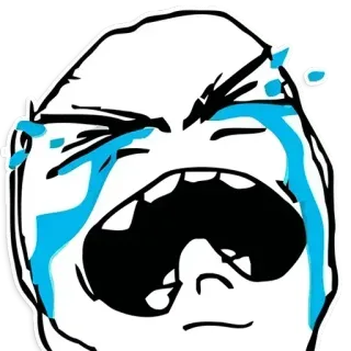 😭 Me Gusta Rage Comics telegram sticker