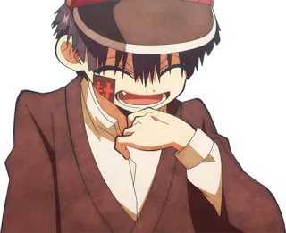 😄 Hanako-kun Toilet-bound Hanako-kun Anime, Manga, Charakter, lächelnd, süß, Hanako-kun, Toilet-bound Hanako-kun whatsapp sticker