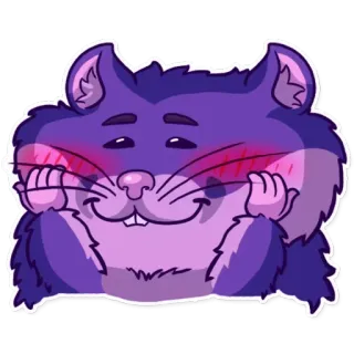 😊 仓鼠, 可爱, 表情符号, 贴纸, 啮齿动物, 动物 telegram sticker