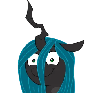 😀 Queen Chrysalis My Little Pony pônei, desenho animado, Chrysalis, rainha, personagem whatsapp sticker