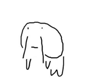 😭 Blob, Simpel, Cartoon, Weiß, Abstrakt whatsapp sticker