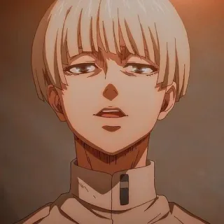 🌟 Yelena Attack on Titan Anime, Personaggio, Ritratto, Yelena, L'attacco dei giganti telegram sticker
