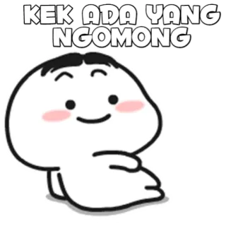 🍡 KEK ADA YANG NGOMONG Cartoon, Mignon, Mème, Expression, Personnage, Sticker telegram sticker