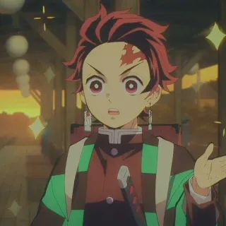 🌊 Tanjiro Kamado Demon Slayer Anime, Demon Slayer, Tanjiro, Manga, Karakter, Pedang, Katana telegram sticker