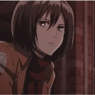 mikasa arckerman @grctrix whatsapp stickers
