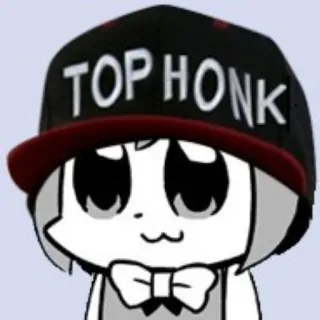 🎩 TOP HONK Anime, Honk, Sombrero, Meme, Dibujo animado whatsapp sticker