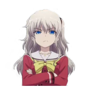 😠 Anime, Menina, Personagem, Desenho animado, Fofo, Animação telegram sticker
