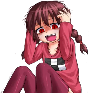🔪 anime, manga, cute, girl, kawaii, character, illustration telegram sticker