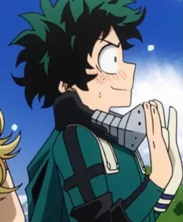 🥦 Izuku Midoriya My Hero Academia Izuku Midoriya, My Hero Academia, Anime, Manga, Personaggio, Fanart telegram sticker