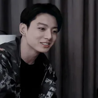 🌑 Jungkook kpop, cantante, masculino, artista, BTS, ídolo telegram sticker