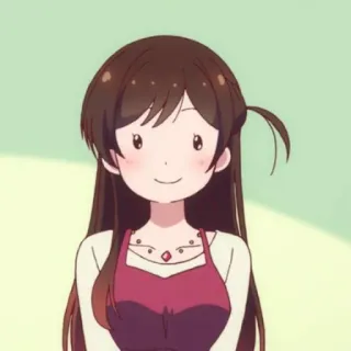 🍓 Chizuru Ichinose Rent-A-Girlfriend Anime, Rent-a-Girlfriend, Chizuru Ichinose, Fofo, Desenho animado, Mangá telegram sticker