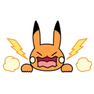 😖 arrabbiato, cartone animato, animale, coniglio, personaggio, carino, rabbia telegram sticker