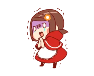 😱 Anime, Garota, Kawaii, Fofo, Chorando, Empregada telegram sticker