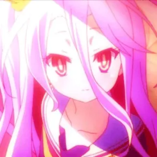 😐 Shiro No Game No Life Anime, Manga, Shiro, No Game No Life, Dễ thương, Kawaii whatsapp sticker