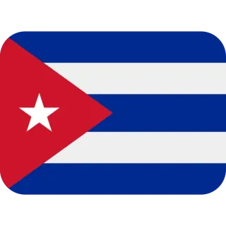 🇨🇺 Cuba, Bandera, Bandera cubana, País, Nación telegram sticker