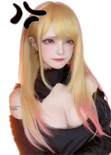 😍 Marin Kitagawa คอสเพลย์, อนิเมะ, ผู้หญิง, น่ารัก, เครื่องแต่งกาย telegram sticker
