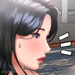 🤨 femme, dessin animé, animé, fille, portrait, profil telegram sticker
