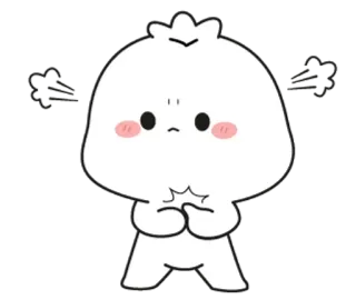 🌟 mono, enfadado, emoji, dibujos animados, personaje, sonrojo telegram sticker