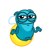😌 반딧불이, 명상, 평화, 평온, 만화, 곤충 telegram sticker