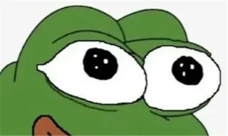 🐸 Pepe the Frog пепе, лягушка, мем, интернет мем, зеленая лягушка, мультфильм telegram sticker