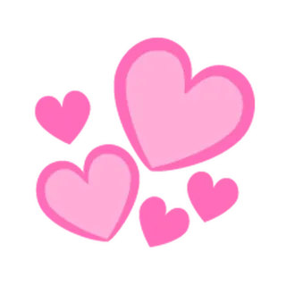 💕 hati, cinta, merah muda, hati-hati telegram sticker