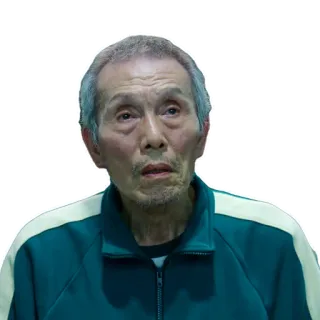 👴 Oh Il-nam Squid Game old man, character, Squid Game, actor, Oh Il-nam telegram sticker