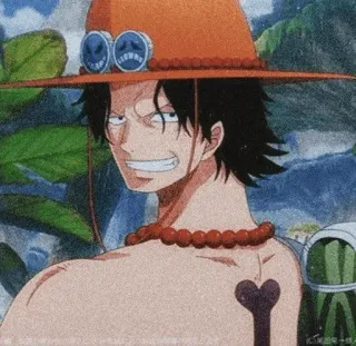 🪐 Portgas D. Ace One Piece anime, one piece, portgas d. ace, pirate, character, fire fist telegram sticker