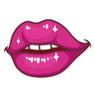 👄 labbra, bocca, rosa, bacio, bellezza whatsapp sticker