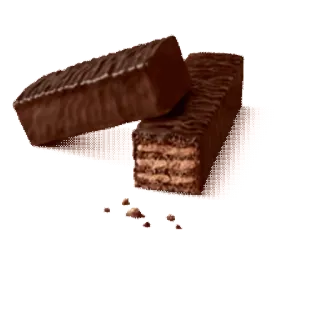 🍫 chocolate, doce, sobremesa, wafer, comida, lanche telegram sticker
