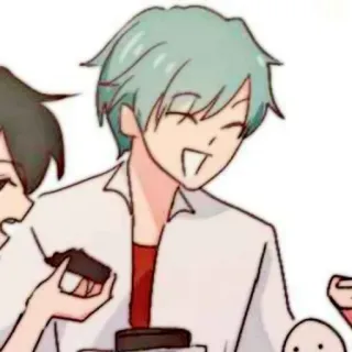 🧊 Anime, Desenho animado, Feliz, Personagem, Desenho telegram sticker