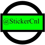 ☁️ @StickerCnl autocollant, StickerCnl, texte telegram sticker