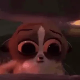 🤩 Mort Madagascar lemur, cute, cartoon, animal, Mort, Madagascar telegram sticker