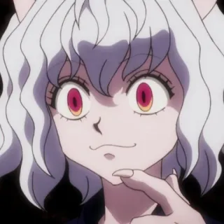 🐱 Neferpitou Hunter x Hunter อนิเมะ, ฮันเตอร์ x ฮันเตอร์, เนเฟลปีโต้, ตัวละคร, การ์ตูน telegram sticker