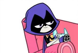 🖤 Raven Teen Titans Go! мультфильм, Teen Titans, Рейвен, анимация telegram sticker
