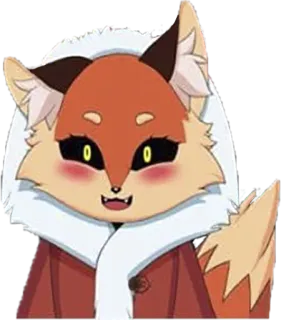 ☺️ fuchs, tier, niedlich, cartoon, fell whatsapp sticker