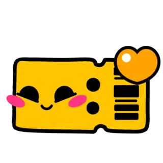 💛 cheese, heart, cute, cartoon, sticker, yellow, food telegram sticker