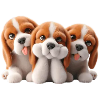 🤨 puppies, cute, dogs, animals, kawaii telegram sticker
