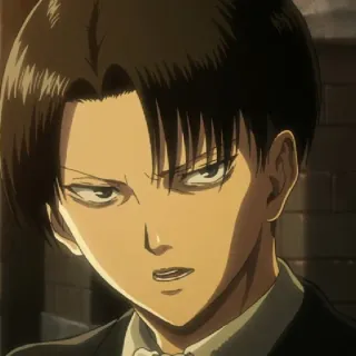 ☁️ Levi Ackerman Attack on Titan anime, levi, attack on titan, character, manga telegram sticker