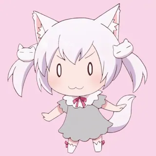 ‼️ アニメ, ちび, 可愛い, かわいい, 狼, ケモミミ whatsapp sticker