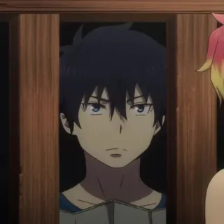 ☁️ Rin Okumura Blue Exorcist Anime, Manga, Blue Exorcist, Rin Okumura, Charakter telegram sticker