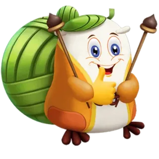 👍 Kartun, Jempol ke atas, Karakter, Ramah, Lucu whatsapp sticker