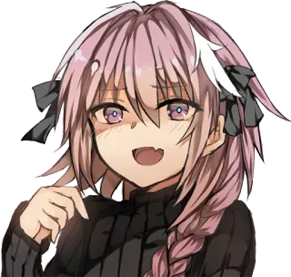 😠 Anime, Manga, Dessin animé, Mignon, Sourire telegram sticker