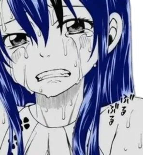 😭 Anime, Mädchen, Weinend, Traurig, Tränen, Emotional telegram sticker