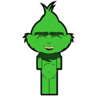 😂 The Grinch O Grinch, Natal, Desenho animado, Verde, Engraçado, Fofo telegram sticker