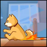 😬 chien, feu, dessin animé, animal, humour telegram sticker