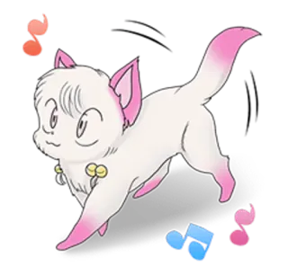 😼 kot, słodki, zwierzę, kreskówka whatsapp sticker