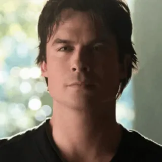 🖤 Damon Salvatore The Vampire Diaries vampir, acara tv, Ian Somerhalder, supranatural telegram sticker