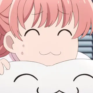 🎀 anime, fofo, feliz, kawaii, sorrindo telegram sticker