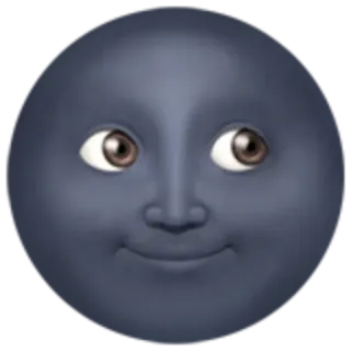 🌚 Mond, Gesicht, Emoji, Lächeln whatsapp sticker